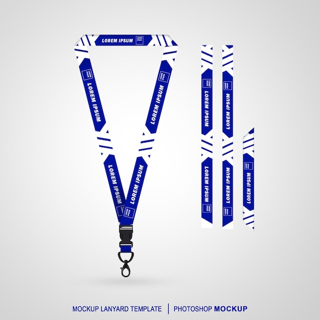 Lanyard Mockup Template voor Corporate Branding