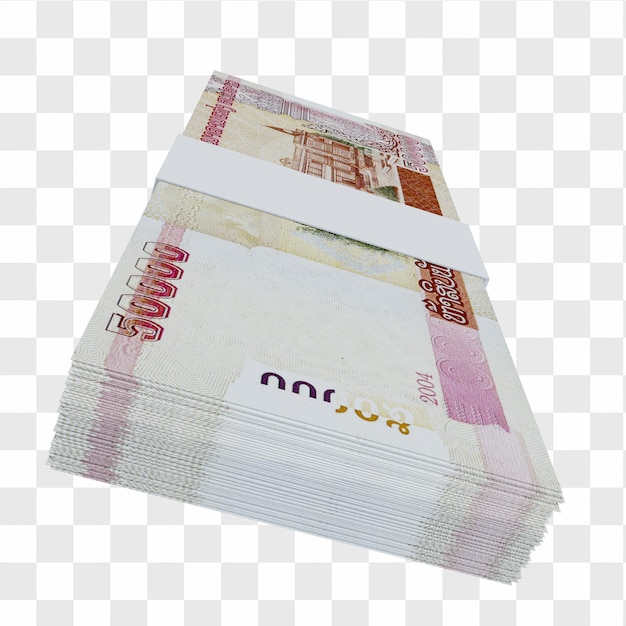 Laos Currency Kip 50.000: Stos Banknotów Lak Laos