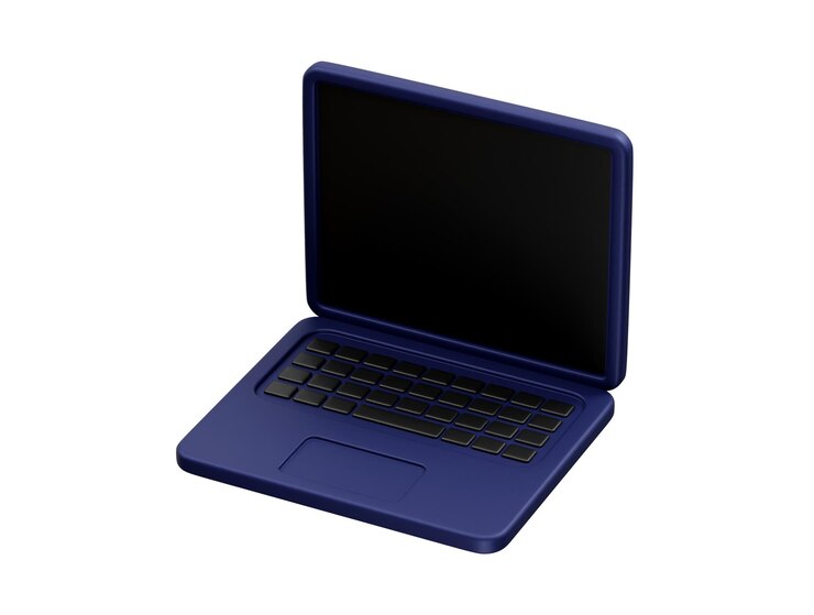 PSD laptop 3d icon illustration vector