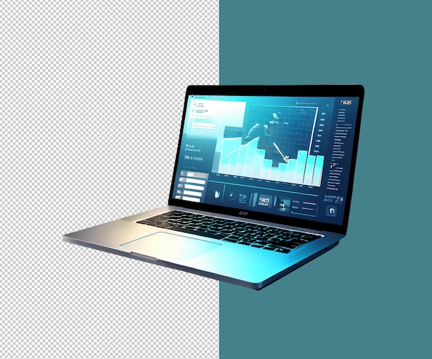 Laptop 3d render designs and background and computer designs