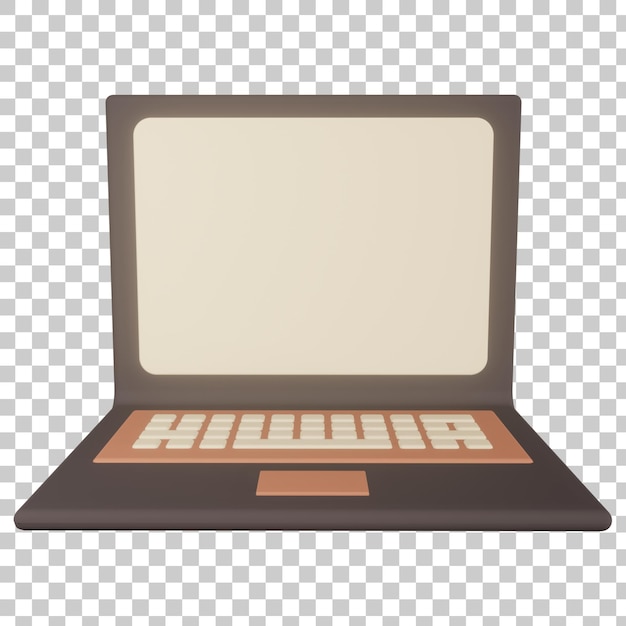 Laptop 3d render illustration