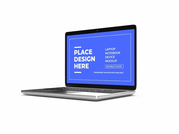 Laptop apparaat mockup ontwerp geïsoleerd