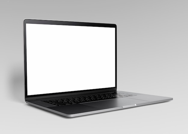 Laptop black screen mockup digital device