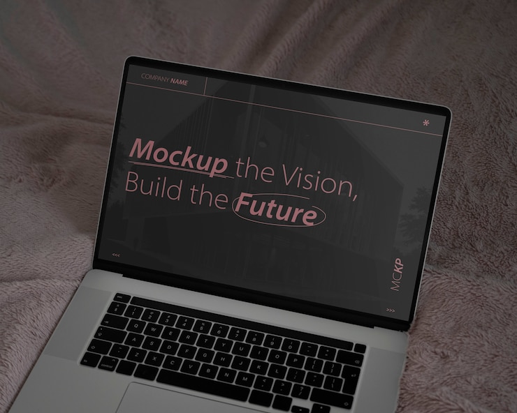 PSD laptop computer mockup  design
