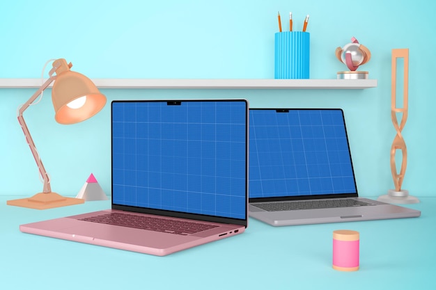 Laptop Desktop Mockup