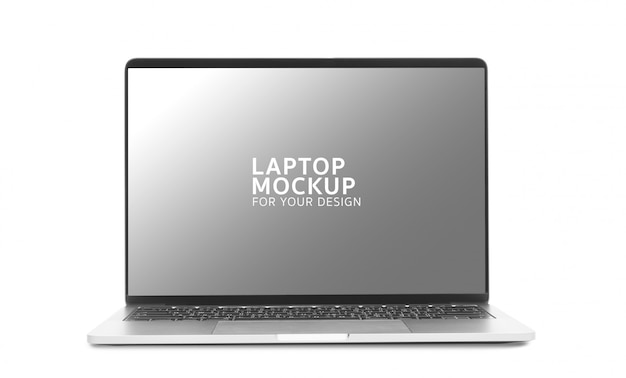 Laptop digitaal apparaat mockup ontwerp.