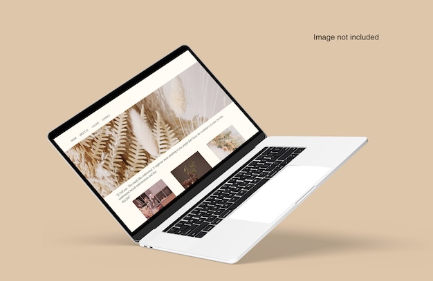 Laptop digital device mockup