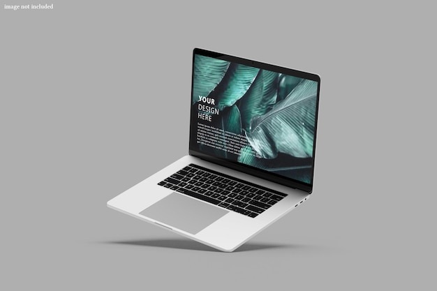 Laptop digital device screen mockup