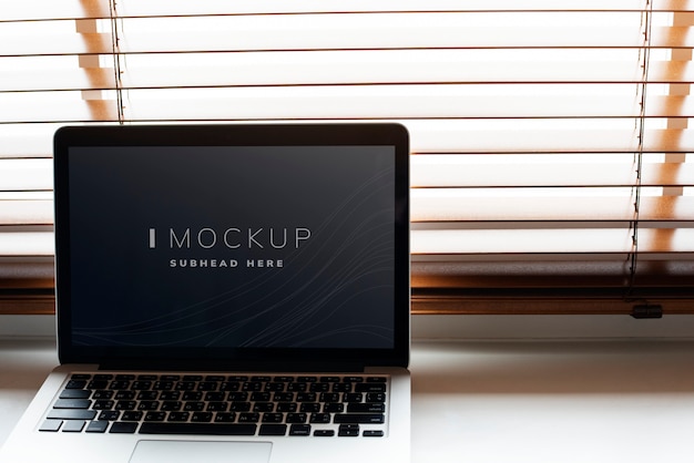 laptop digital device screen mockup