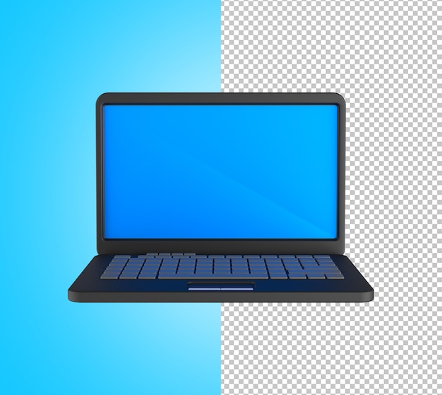 PSD laptop icon 3d