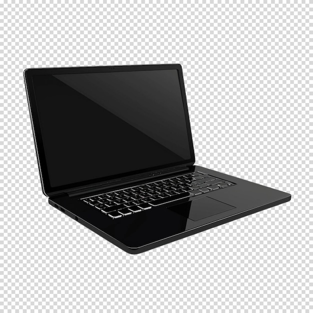 Laptop isolated on transparent background