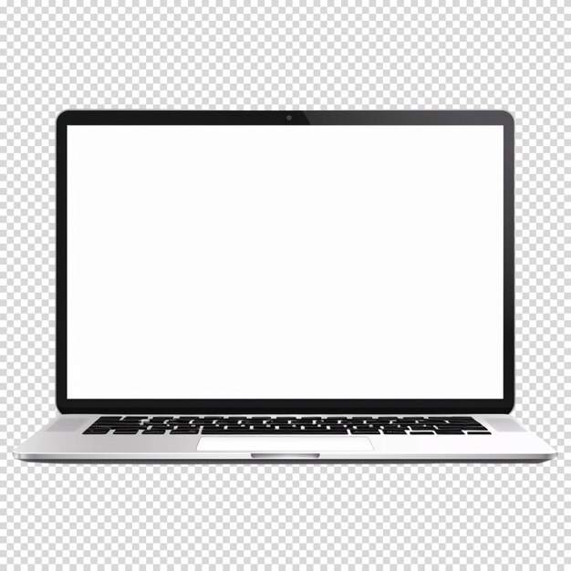 Laptop isolated on transparent background