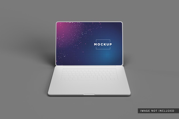 Laptop klei mockup