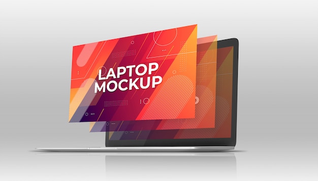 Laptop mackbook mockup