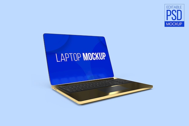 Laptop mockup bewerkbaar