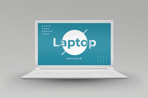 Laptop mockup design isolated design