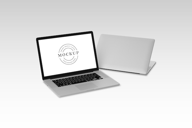 Progettazione di mockup di laptop isolato