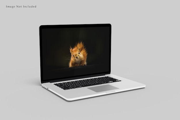 Laptop Mockup Design Rendering Geïsoleerd