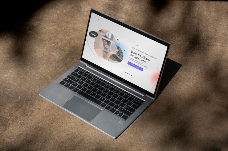 PSD laptop mockup  design