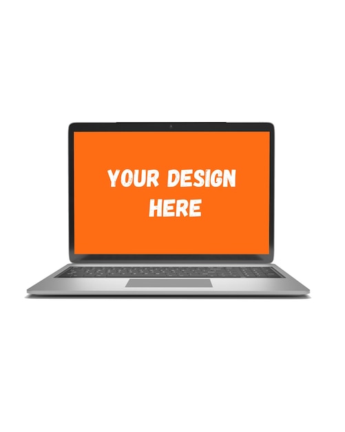 Laptop mockup forfra