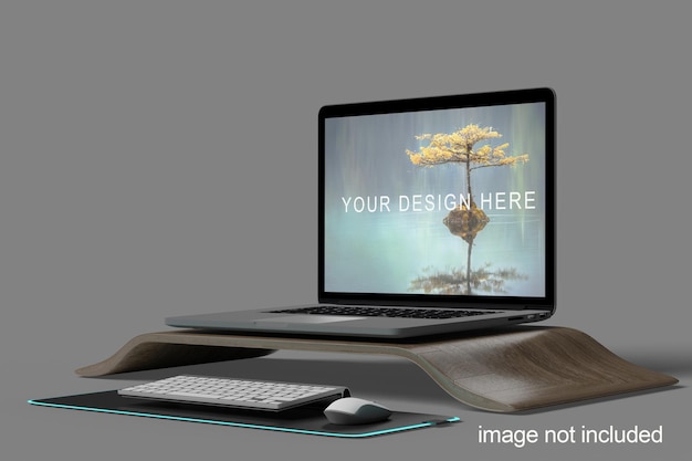 Laptop mockup isolated