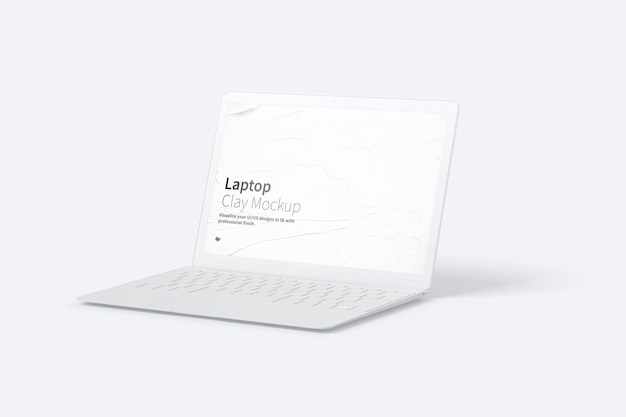 Laptop mockup met leeg scherm