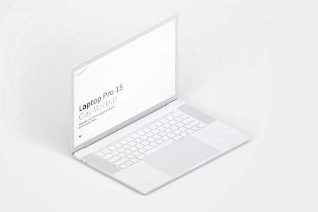 Laptop mockup met leeg scherm