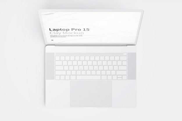 Laptop mockup met leeg scherm