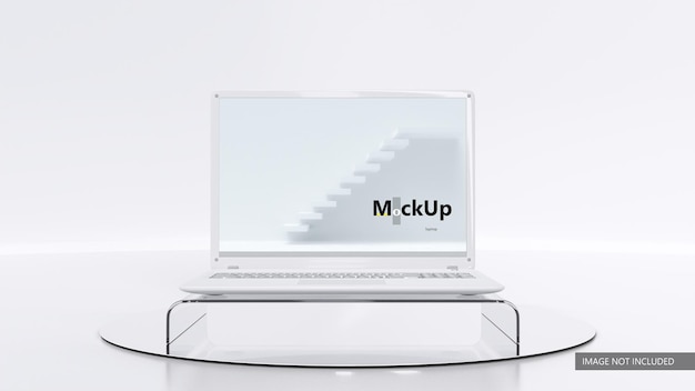 Laptop mockup minimaal concept