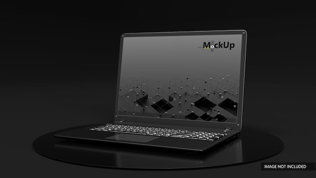 Laptop mockup minimaal concept