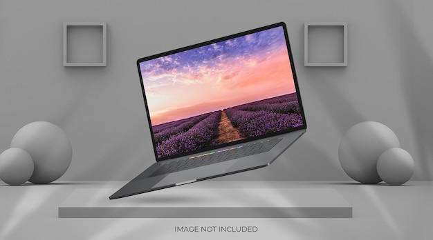Laptop mockup for web ui and apps mockup