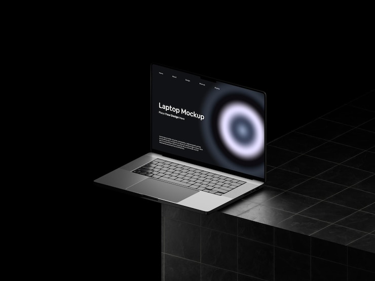 PSD laptop mockup