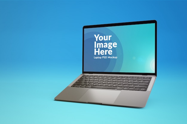 PSD laptop mockup