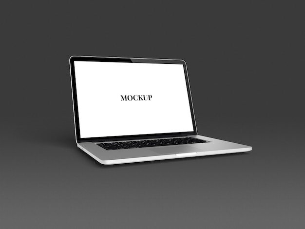 ノートパソコンのモックアップ