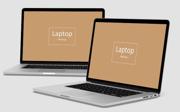 PSD mockup per laptop