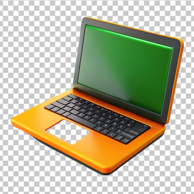 PSD laptop na białym tle