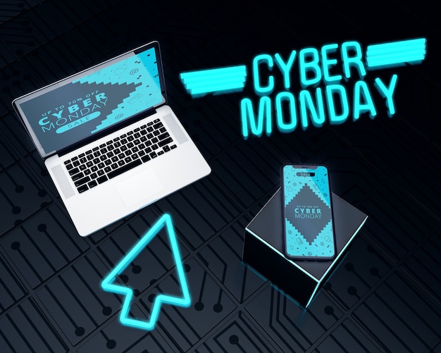 Продажи ноутбуков и телефонов Cyber Monday