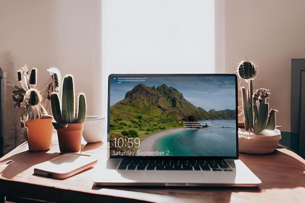 Mockup psd per laptop