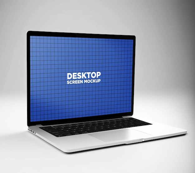 Laptop screen mockup design