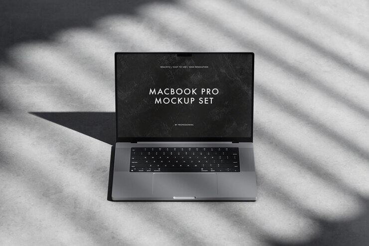 PSD laptop screen mockup