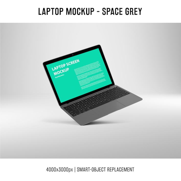 PSD laptop screen mockup