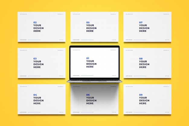 laptop screen mockup