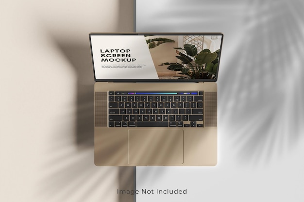 PSD mockup dello schermo del computer portatile