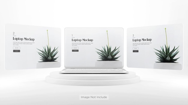 PSD mockup dello schermo del laptop