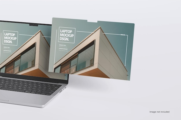 Laptop screen mockup