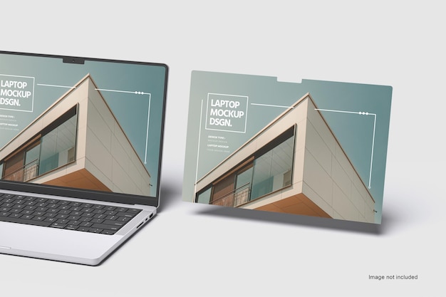 PSD laptop screen mockup