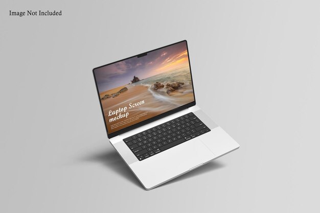 Laptop screen mockup