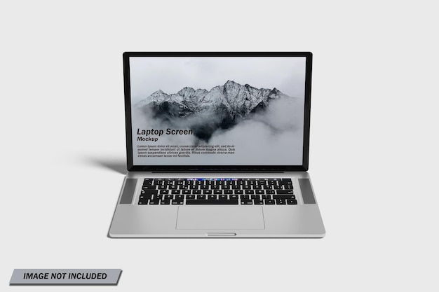 Laptop screen mockup