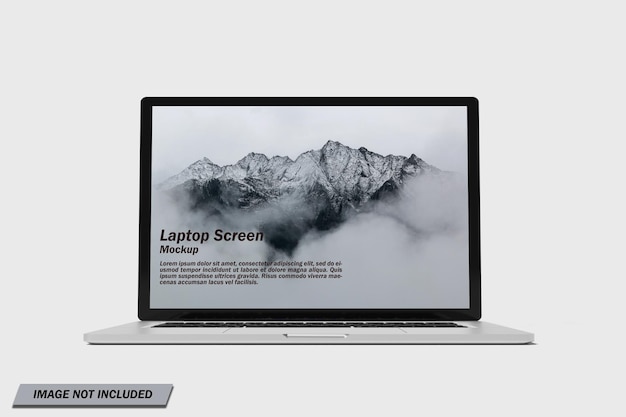 Mockup di schermo per laptop