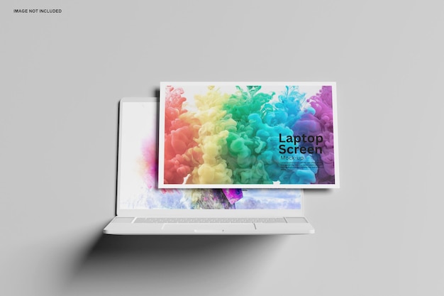 Laptop screen mockup